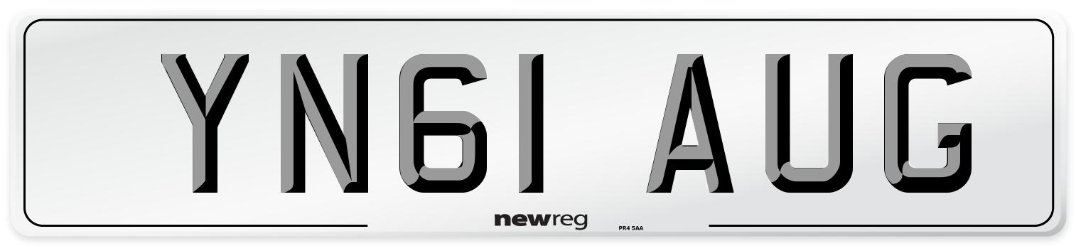 YN61 AUG Number Plate from New Reg